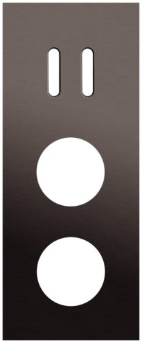 Niko - Rocker plaat 3v V60mm alu ganache brushed - 222-56358