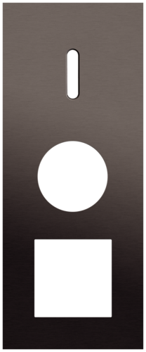 Niko - Rocker plaat 3v V60mm alu ganache brushed - 222-56359