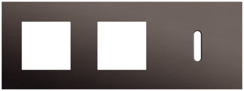 Niko - Rocker plaat 3v H71mm alu ganache brushed - 222-56706