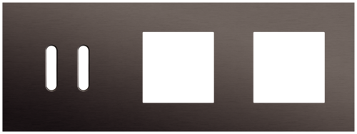 Niko - Rocker plaat 3v H71mm alu ganache brushed - 222-56707