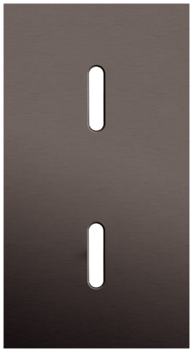 Niko - Rocker plaat 2v V71mm alu ganache brushed - 222-56851