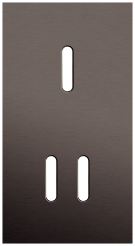 Niko - Rocker plaat 2v V71mm alu ganache brushed - 222-56853