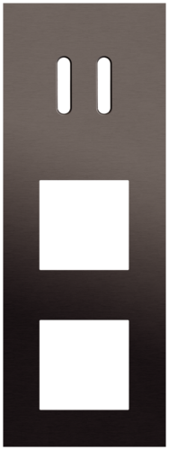 Niko - Rocker plaat 3v V71mm alu ganache brushed - 222-56956