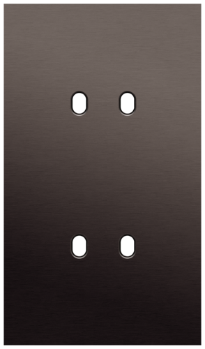 Niko - Toggle plaat 2v V60mm alu ganache brushed - 222-57252
