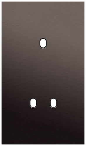 Niko - Toggle plaat 2v V60mm alu ganache brushed - 222-57253