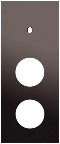 Niko - Toggle plaat 3v V60mm alu ganache brushed - 222-57357