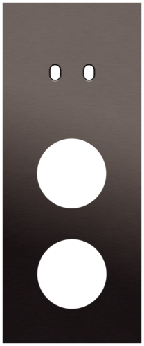Niko - Toggle plaat 3v V60mm alu ganache brushed - 222-57358