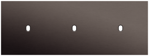 Niko - Toggle plaat 3v H71mm alu ganache brushed - 222-57701
