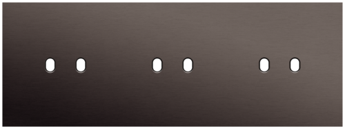 Niko - Toggle plaat 3v H71mm alu ganache brushed - 222-57702