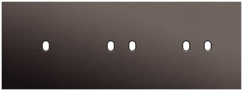 Niko - Toggle plaat 3v H71mm alu ganache brushed - 222-57703