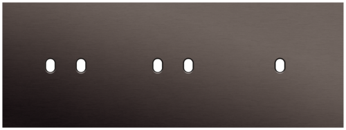 Niko - Toggle plaat 3v H71mm alu ganache brushed - 222-57704