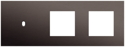 Niko - Toggle plaat 3v H71mm alu ganache brushed - 222-57705