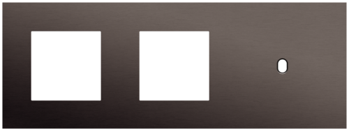 Niko - Toggle plaat 3v H71mm alu ganache brushed - 222-57706