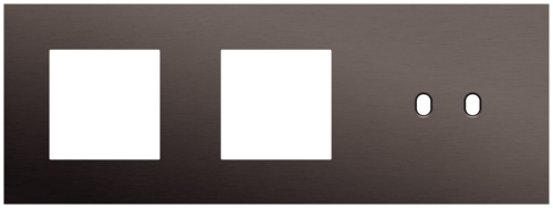 Niko - Toggle plaat 3v H71mm alu ganache brushed - 222-57708