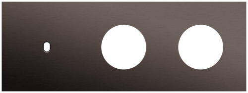 Niko - Toggle plaat 3v H71mm alu ganache brushed - 222-57709