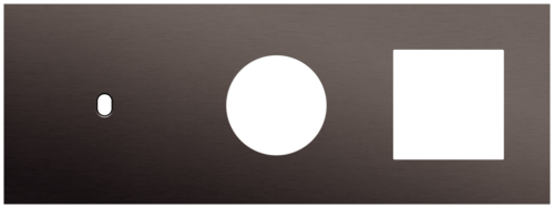 Niko - Toggle plaat 3v H71mm alu ganache brushed - 222-57713
