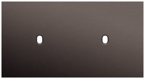 Niko - Toggle plaat 2v H71mm alu ganache brushed - 222-57801