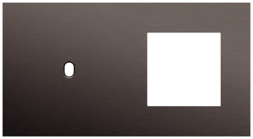 Niko - Toggle plaat 2v H71mm alu ganache brushed - 222-57805