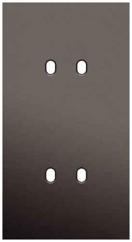 Niko - Toggle plaat 2v V71mm alu ganache brushed - 222-57852