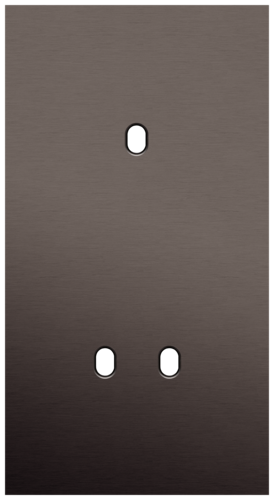 Niko - Toggle plaat 2v V71mm alu ganache brushed - 222-57853