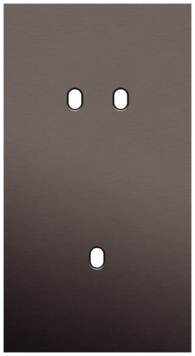 Niko - Toggle plaat 2v V71mm alu ganache brushed - 222-57854