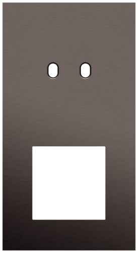 Niko - Toggle plaat 2v V71mm alu ganache brushed - 222-57856