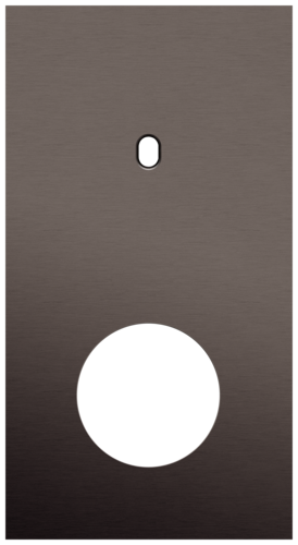 Niko - Toggle plaat 2v V71mm alu ganache brushed - 222-57857
