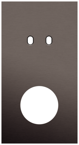 Niko - Toggle plaat 2v V71mm alu ganache brushed - 222-57858