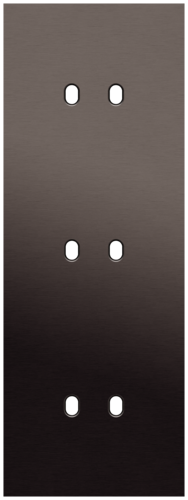 Niko - Toggle plaat 3v V71mm alu ganache brushed - 222-57952