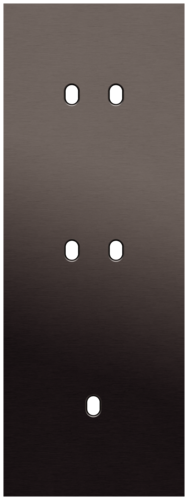 Niko - Toggle plaat 3v V71mm alu ganache brushed - 222-57954