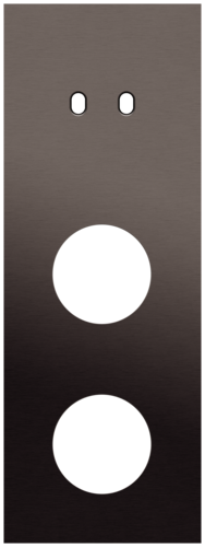 Niko - Toggle plaat 3v V71mm alu ganache brushed - 222-57958