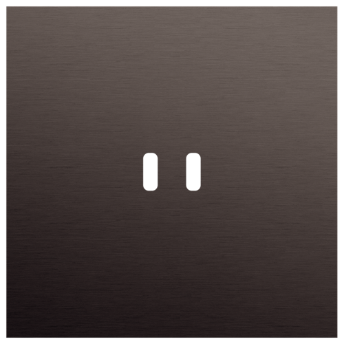 Niko - Rocker/Toggle plaat 1v alu ganache brushed - 222-74103