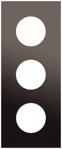 Niko - Rocker/Toggle plaat 3v 60mm alu ganache brushed - 222-74301
