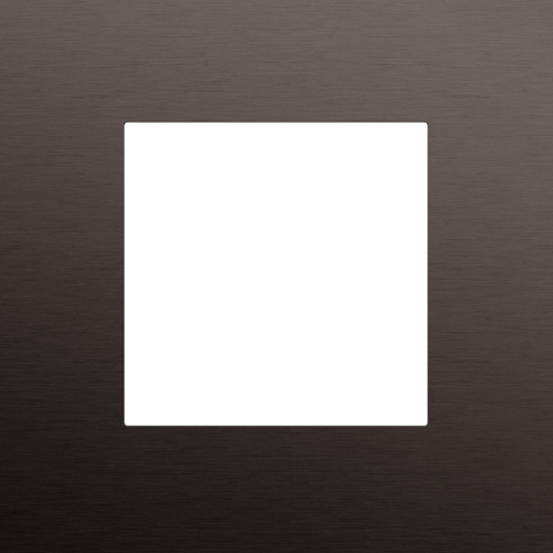 Niko - Pure afdekplaat 1v alu ganache brushed - 222-76100