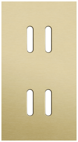 Niko - Rocker NHC afdekplaat 2v V71mm alu gold - 227-46852