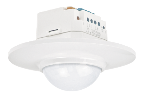 Niko - Aanwezigheidsmelder, 230 V, 16 m, rond, voor inbouwdoos, wit - 25460
