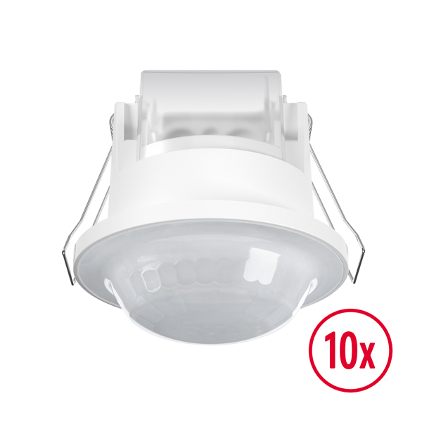 ESYLUX - 10x BASIC EXPRESS MD 360° 08 IR 1C FM IP23 WH - EB10431791
