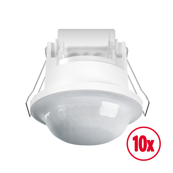 ESYLUX - 10x BASIC EXPRESS MD 360° 24 IR 1C FM IP23 WH - EB10432200