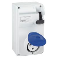 Legrand - Cont.d.eenh. P17 200V 16A 2P+A IP 44 IK 08 met schakelaa - 056601
