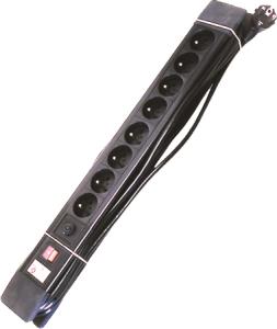 Elix - AC stekkerdoos + schakelaar + F 8x 2P+ A 16A met snoer - 38368