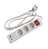 Elix - Contactdoos 3x 2P+T 16A + 2 stopcontact x USB 1 x USB C W - 38393