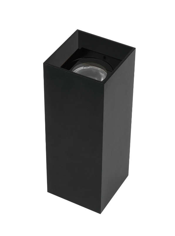 Unibright - Blox Wall IP 2x6W zwart up/down - BLWIP2630B