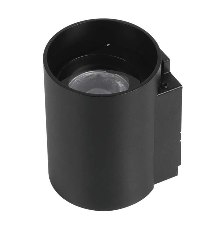 Unibright - Drum Wall IP 6W zwart up/down - DRWIP630B