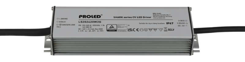 Proled - Shark Voeding IP67 24Vdc 150W - L5202415W2G