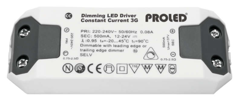 Proled - Puma CCU TRIAC Voeding 12 24Vdc 12W - L5235012D3G