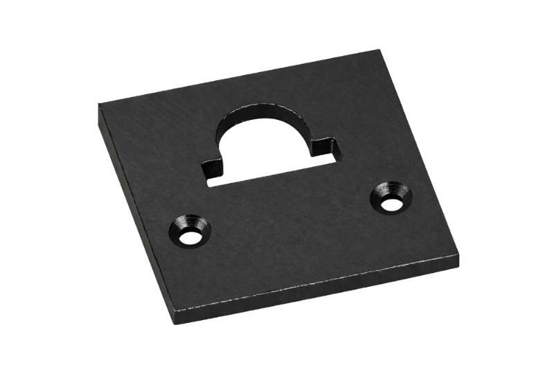 Proled - Aluminium eindkap vlak hole zwart voor M line standard 24 - L6902S3EBL