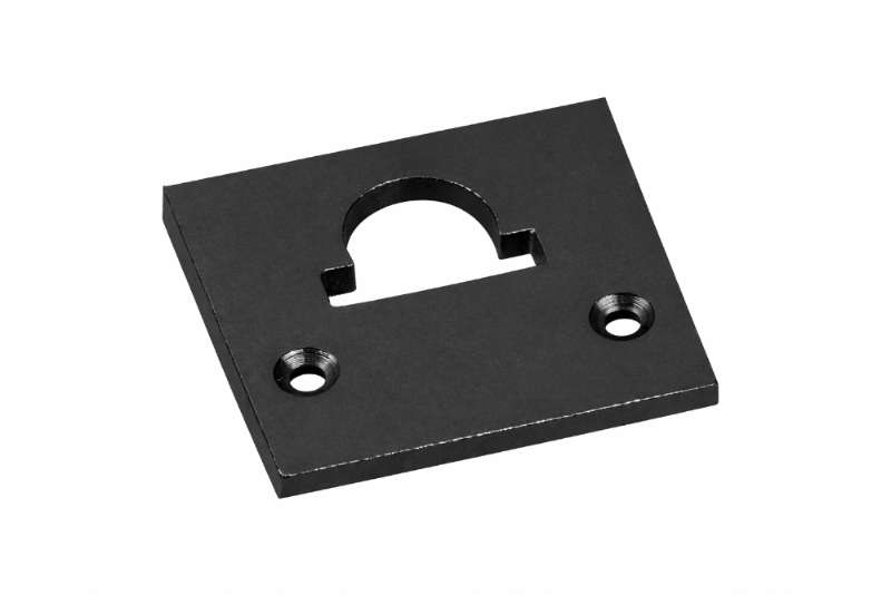 Proled - Aluminium eindkap vlak hole zwart voor M line standard - L690S3EBL