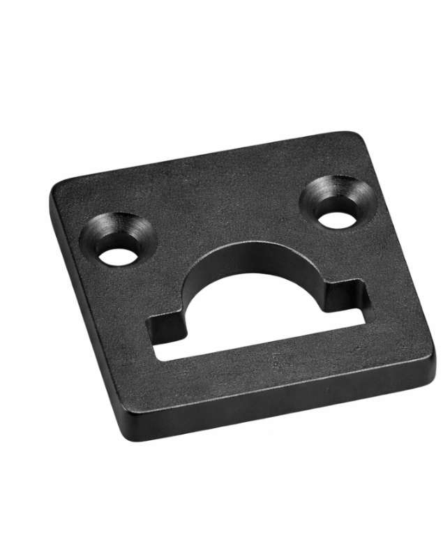Proled - Aluminium eindkap vlak hole zwart voor S line standard - L691S3EBL
