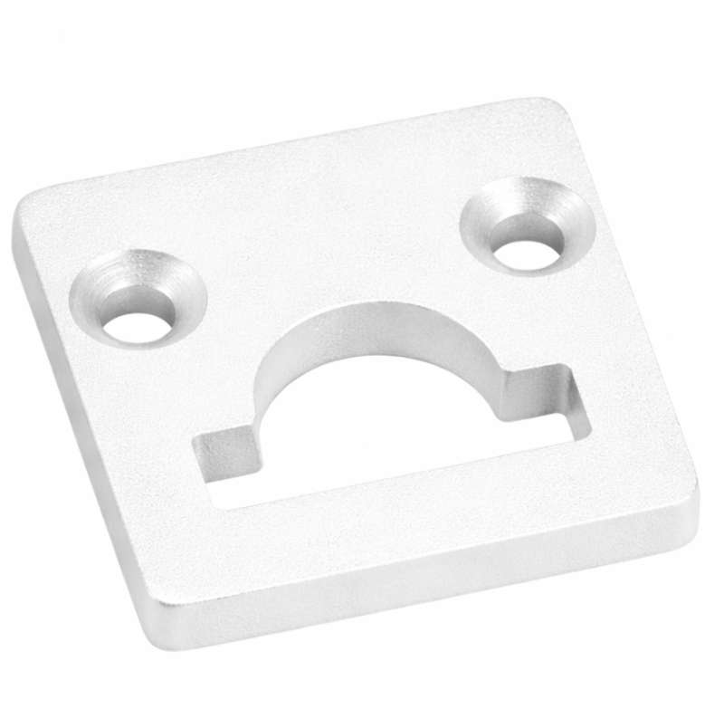 Proled - Aluminium eindkap vlak hole wit voor S line standard - L691S3EWL