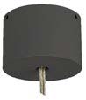 Unibright - Plafondplaatje zwart incl. 150cm voedingskabel - LPCB005
